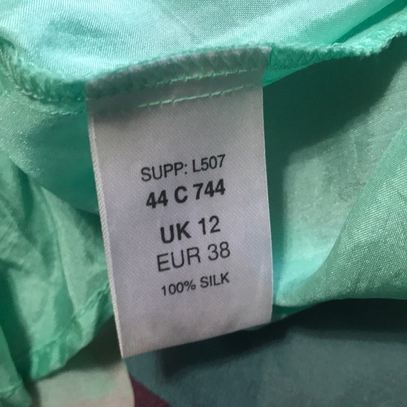 Dress 100% silk uk 12 summer dress gorgeous - Picture 4 of 8